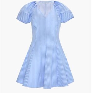 Hill House Home The Claudine Dress in Blue Stripe